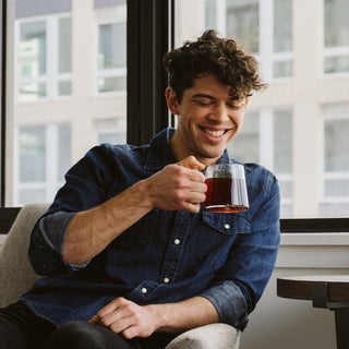 Pure Over Glass Mug with Ceramic Coaster – Sustainable Brewing in Style - Anara Lifestyle