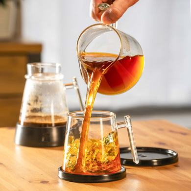 Pure Over Glass Mug with Ceramic Coaster – Sustainable Brewing in Style - Anara Lifestyle