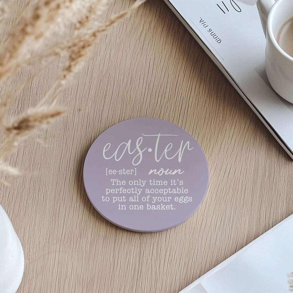Easter & Spring Ceramic Coasters – Matte Finish Seasonal Collection (4