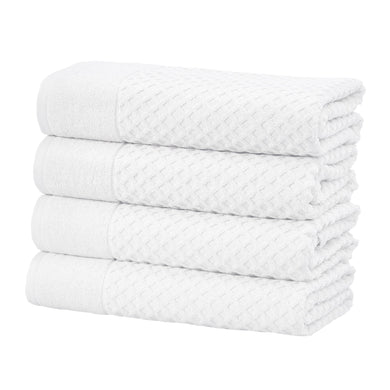 Grayson Cotton Diamond Waffle Weave Bath Towel Set