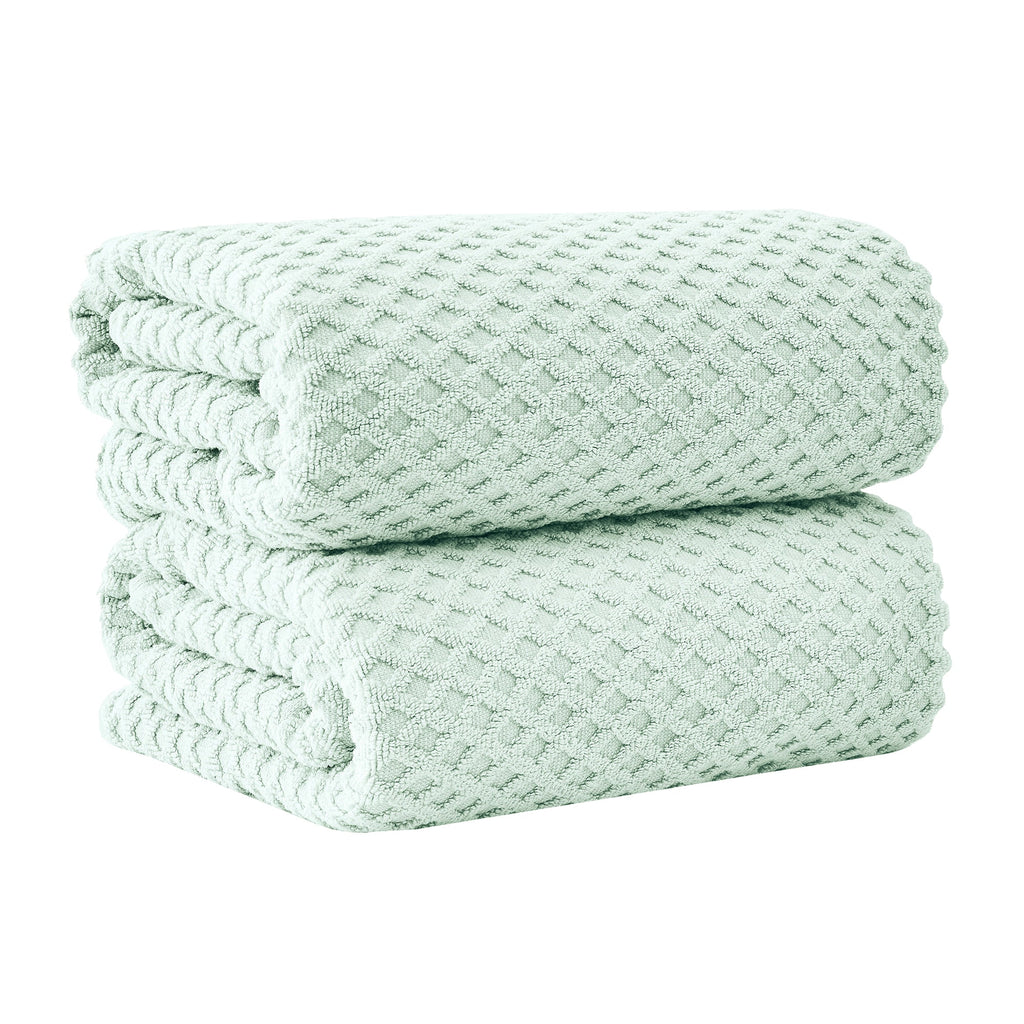 Grayson Cotton Diamond Waffle Weave Bath Towel Set