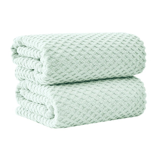 Grayson Cotton Diamond Waffle Weave Bath Towel Set