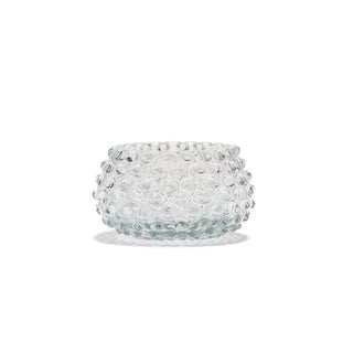Hobnail Glass Bowl in Smokey Quartz – Small