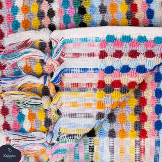 Pom Pom Hand Towel | Organic Turkish Cotton Plush Jacquard Towel