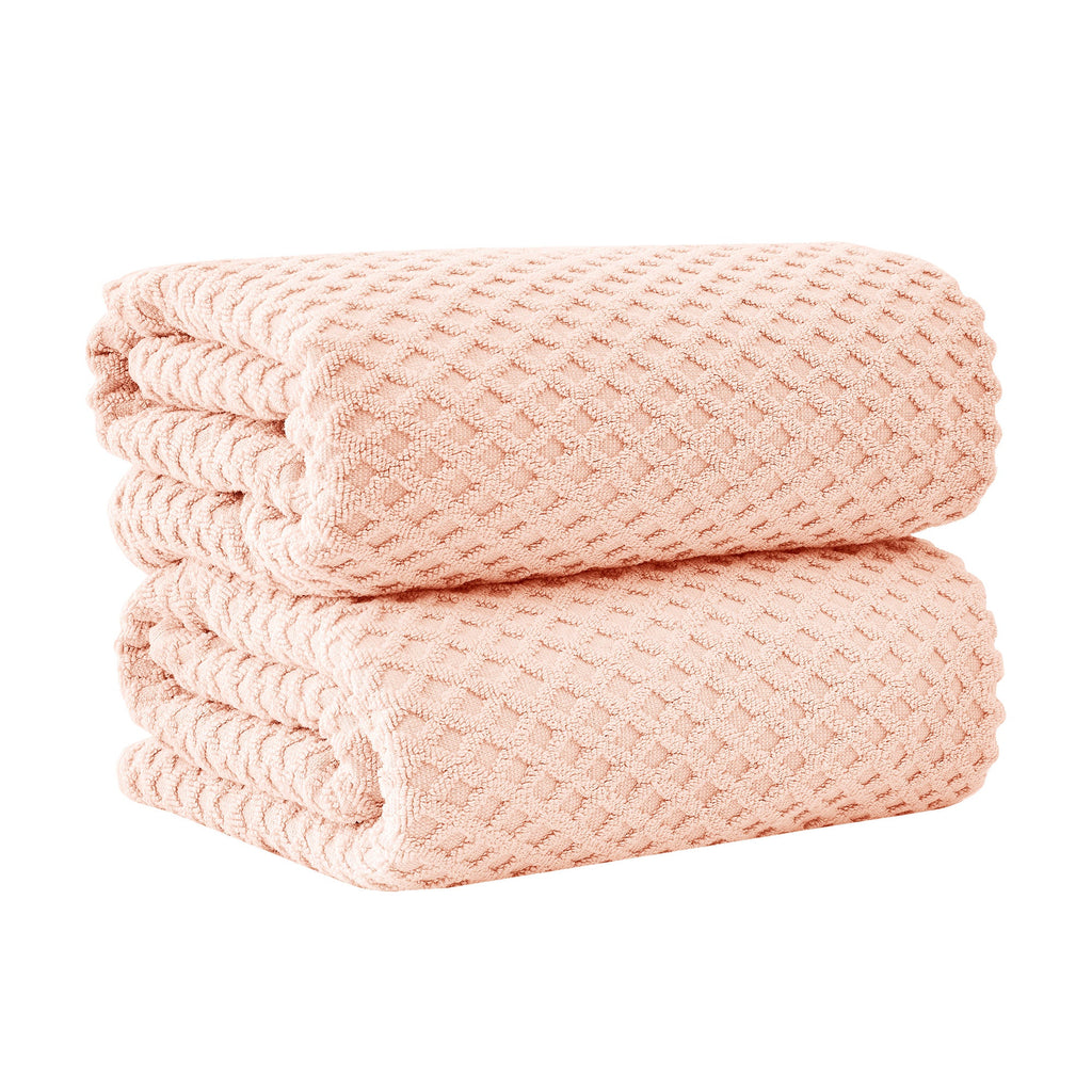 Grayson Cotton Diamond Waffle Weave Bath Towel Set