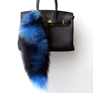 Real Fox Tail Fluffy Keychain (35 - 45cm) – Perfect for Handbags & Accessories - Anara Lifestyle