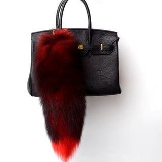 Real Fox Tail Fluffy Keychain (35 - 45cm) – Perfect for Handbags & Accessories - Anara Lifestyle