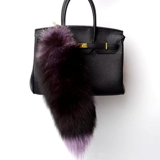 Real Fox Tail Fluffy Keychain (35 - 45cm) – Perfect for Handbags & Accessories - Anara Lifestyle
