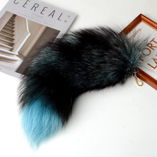 Real Fox Tail Fluffy Keychain (35 - 45cm) – Perfect for Handbags & Accessories - Anara Lifestyle