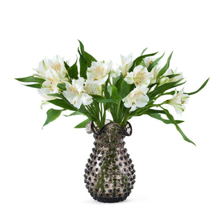 Hobnail Glass Vase in Smokey Amaro – Petal