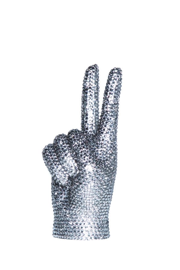 Rhinestone Graphite Sculpture Hand Made - 9