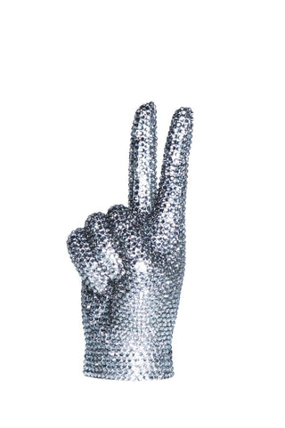Rhinestone Graphite Sculpture Hand Made - 9