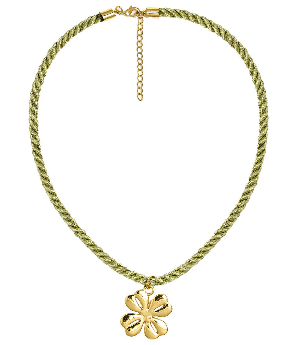 Rope Necklace with Charm