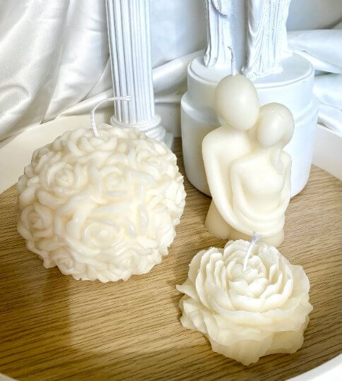 Rose Blossom Scented Candle - Premium Handmade Luxury Gift