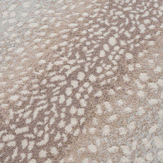 Pointblank Tan Leopard Print Rug – Stylish Animal Print Living Room Rug