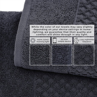 Grayson Cotton Diamond Waffle Weave Bath Towel Set