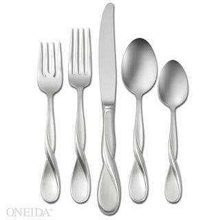 Oneida Aquarius Satin 5-Piece Place Setting, 18/10 stainless steel