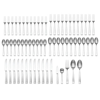 Oneida Lewin Satin 65-Piece Flatware Set, 18/10 stainless steel (view 2)