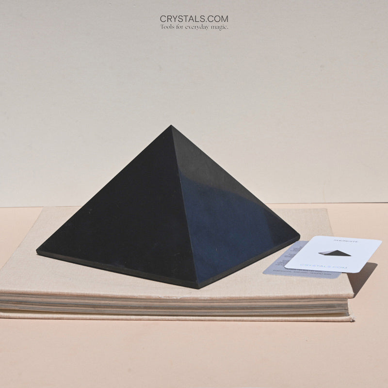 Shungite Pyramid – EMF Shielding & Energy Protection