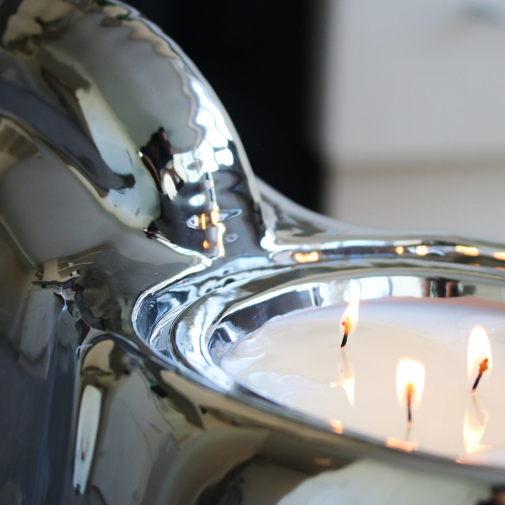 Silver Grand Elephant Candle – Statement Candle with Exotic Aroma