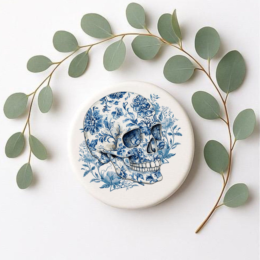 Blue & White Chinoiserie Halloween Coasters – Set of 8 Designs