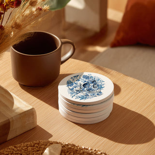 Blue & White Chinoiserie Halloween Coasters – Set of 8 Designs