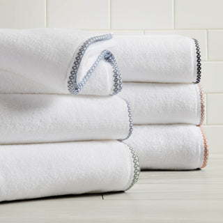 Elegant Cotton Border-Stitched Towel Set – Valery Collection (6-Piece)