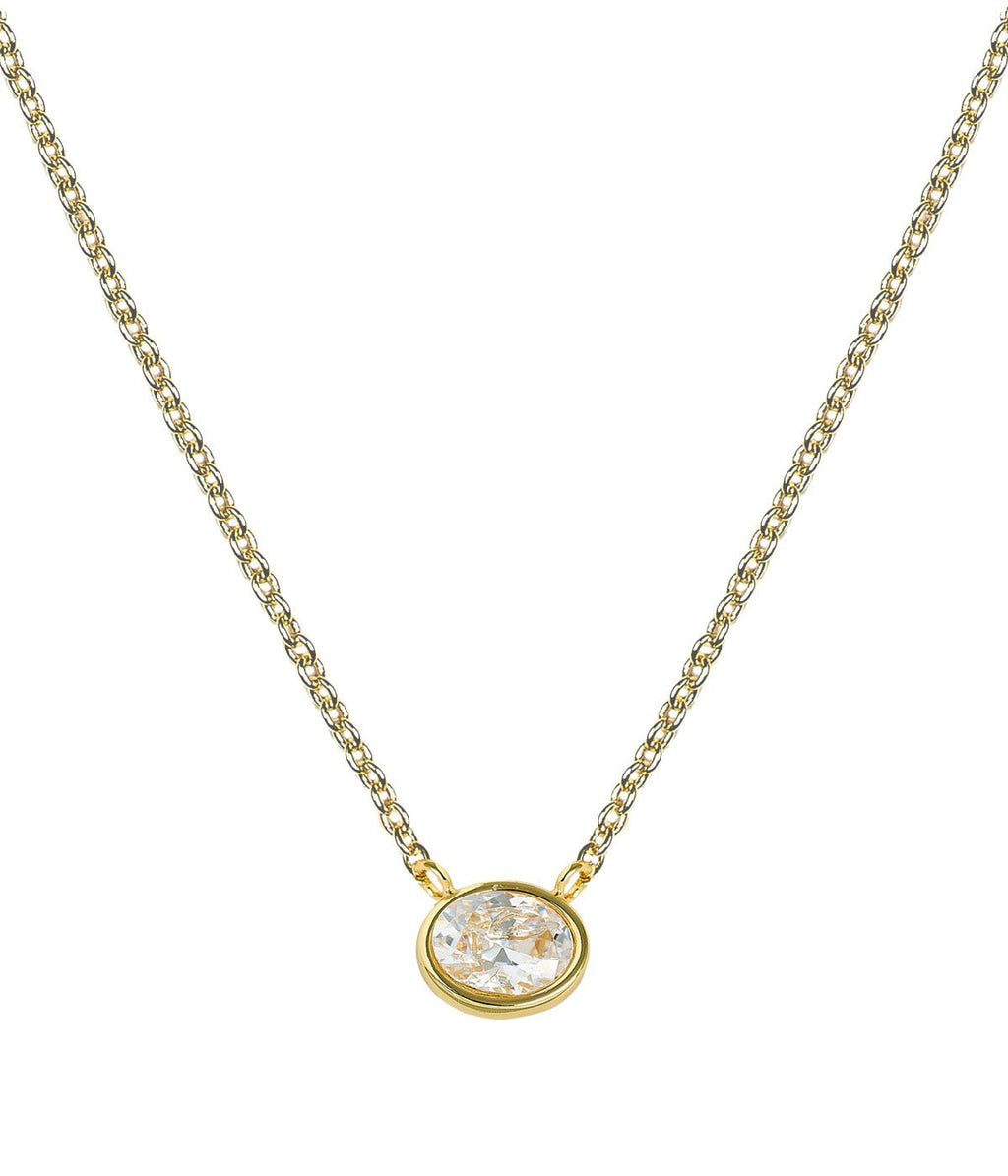 Small Oval Bezel Necklace