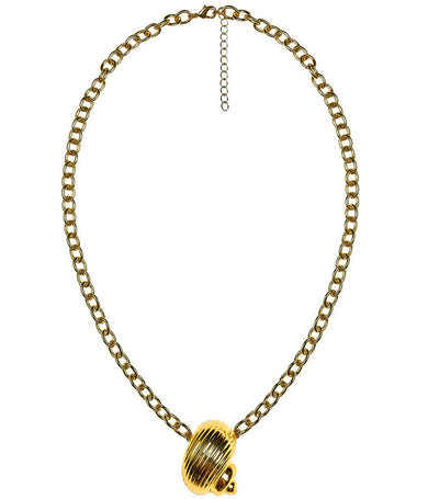 Soleil - Gold Conch Charm Necklace - 18k Gold Plated