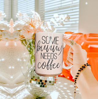 Hippity Hoppity Give Me Coffee Mug – Speckled Easter Bunny Ceramic Mug (16.23 oz)