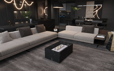Nero Marquina Marble Fireplace Coffee Table