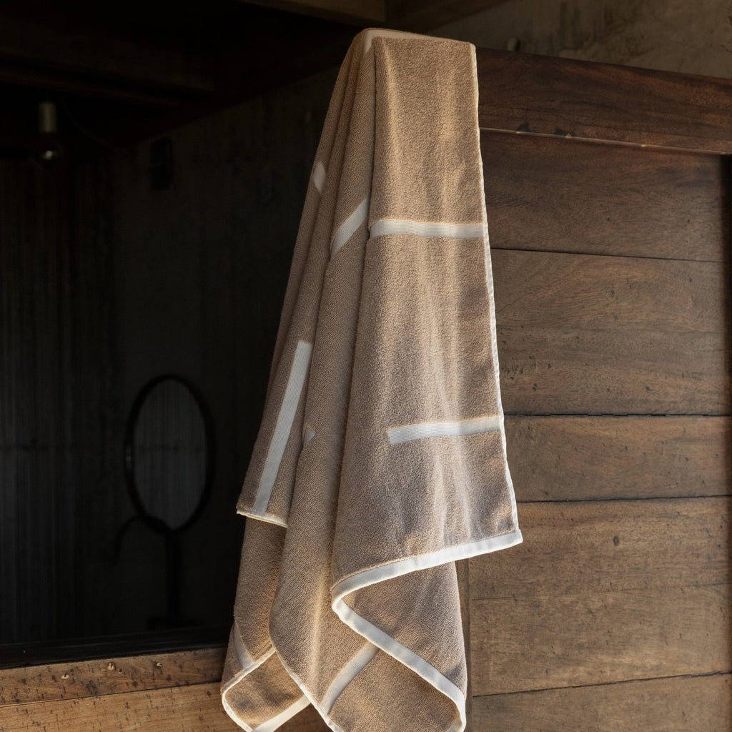 Sorrel Geometric Australian Cotton Towels