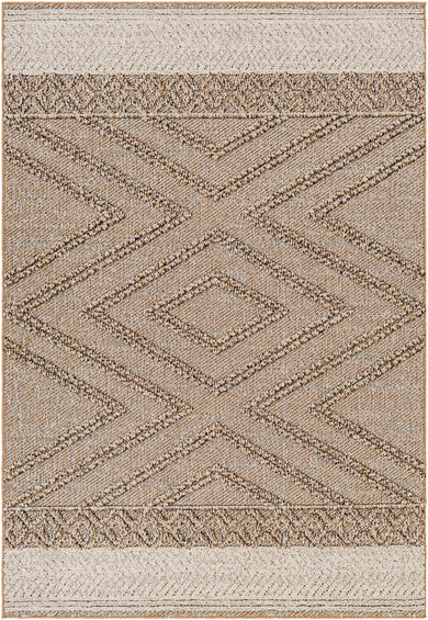 Beige Areli Area Rug – Soft Neutral Washable Living Room Carpet