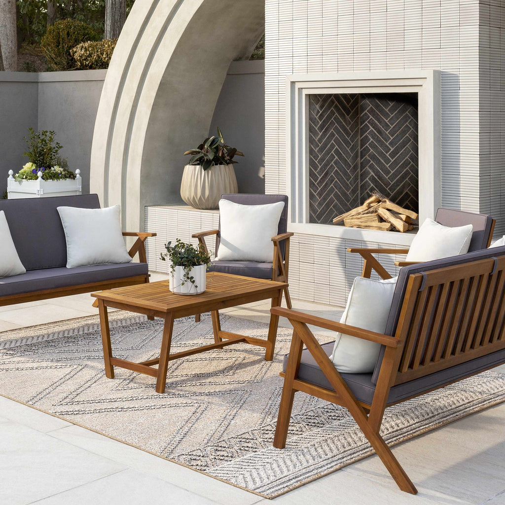 Beige Areli Area Rug – Soft Neutral Washable Living Room Carpet