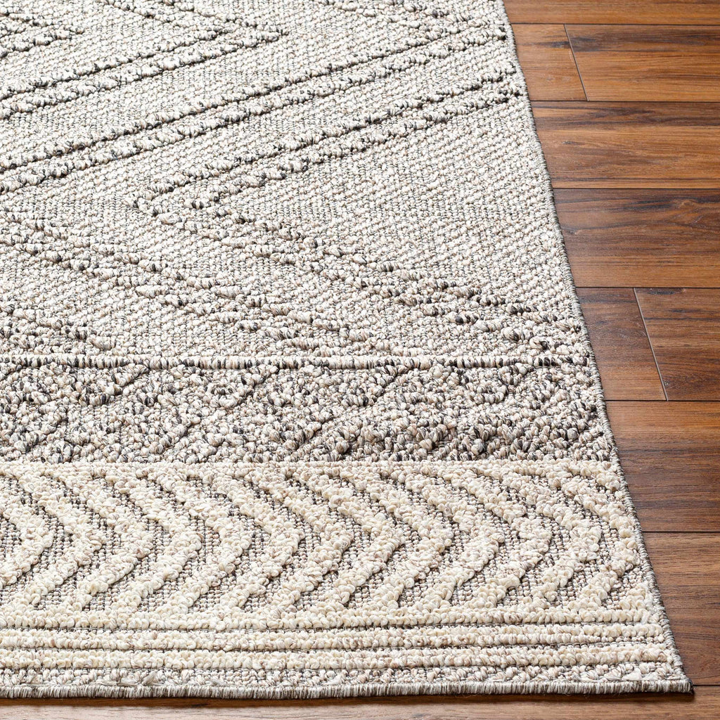 Beige Gray Areli Area Rug – Modern Neutral Washable Floor Carpet