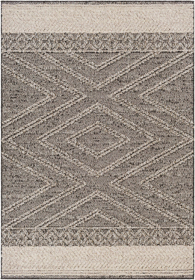 Areli Beige Brown Outdoor Rug – Soft Modern Washable Patio Carpet