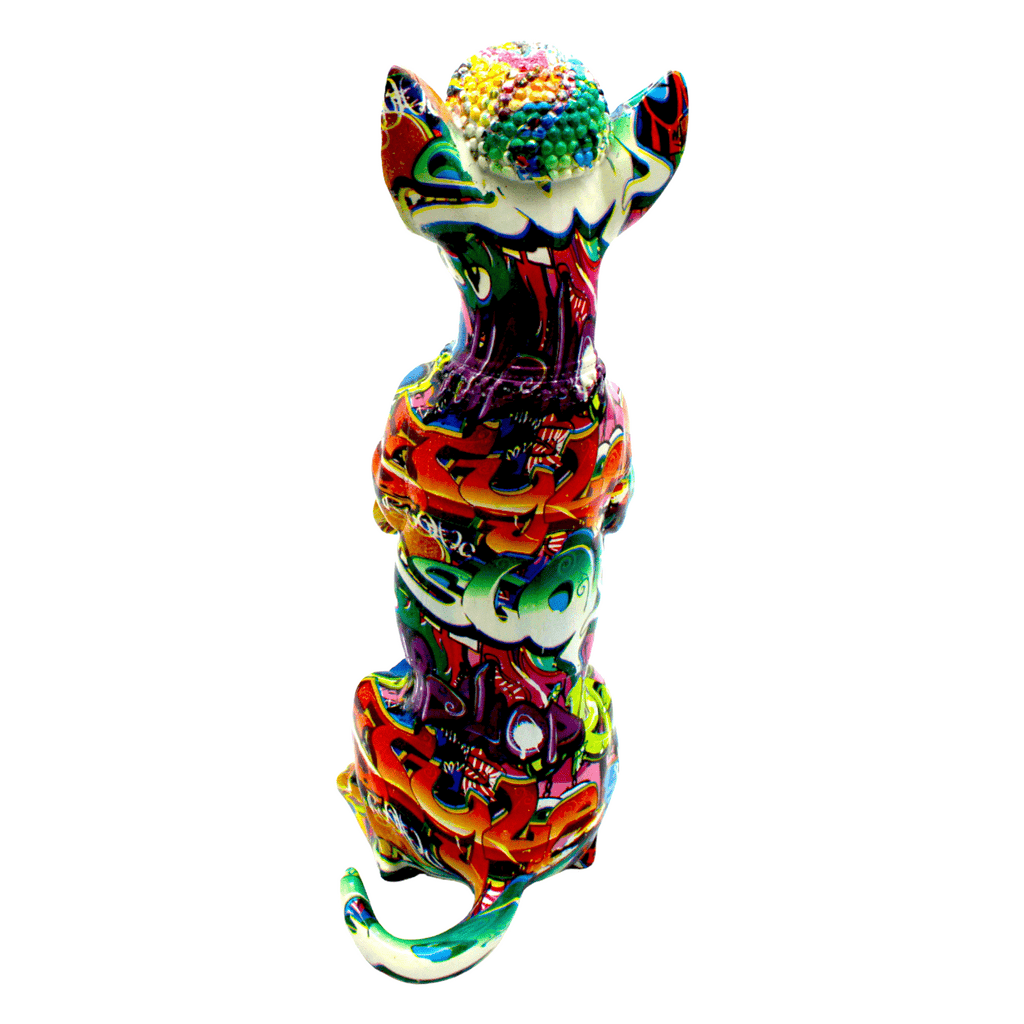 Street Art Chihuahua Standing On Legs Sculpture - 12