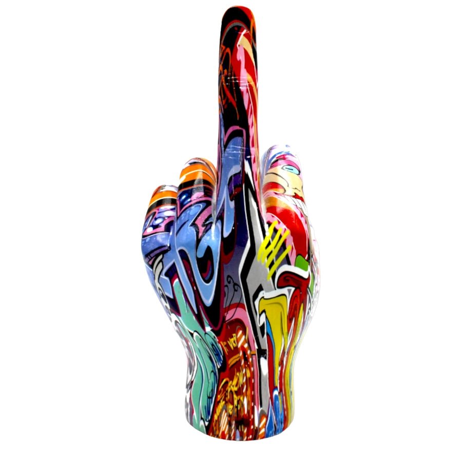 Street Art Middle Finger Tabletop Sculpture - 11