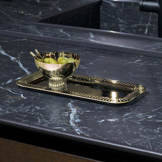 Striations Gold Nut Bowl - Anara Lifestyle