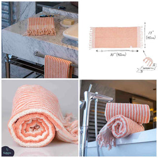 Striped Hand Towel | Organic Cotton Plush & Absorbent