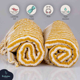 Striped Hand Towel | Organic Cotton Plush & Absorbent