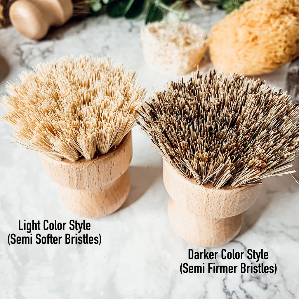 Natural Sisal Cleaning Brush – Beech Wood Eco-Friendly Kitchen Scrubber