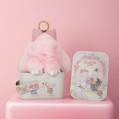 Surprise Bunny Lulu Plush with Bow & Mystery Tin Gift Box – “Sweet Life” Collection - Anara Lifestyle