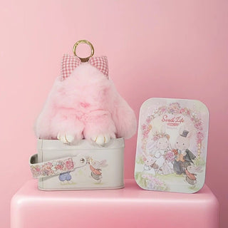 Surprise Bunny Lulu Plush with Bow & Mystery Tin Gift Box – “Sweet Life” Collection - Anara Lifestyle