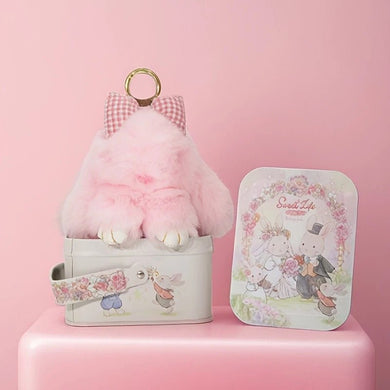 Surprise Bunny Lulu Plush with Bow & Mystery Tin Gift Box – “Sweet Life” Collection - Anara Lifestyle