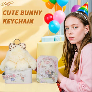Surprise Bunny Lulu Plush with Bow & Mystery Tin Gift Box – “Sweet Life” Collection - Anara Lifestyle