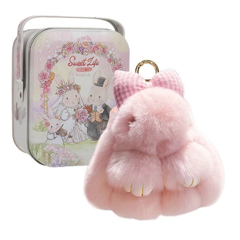 Surprise Bunny Lulu Plush with Bow & Mystery Tin Gift Box – “Sweet Life” Collection - Anara Lifestyle