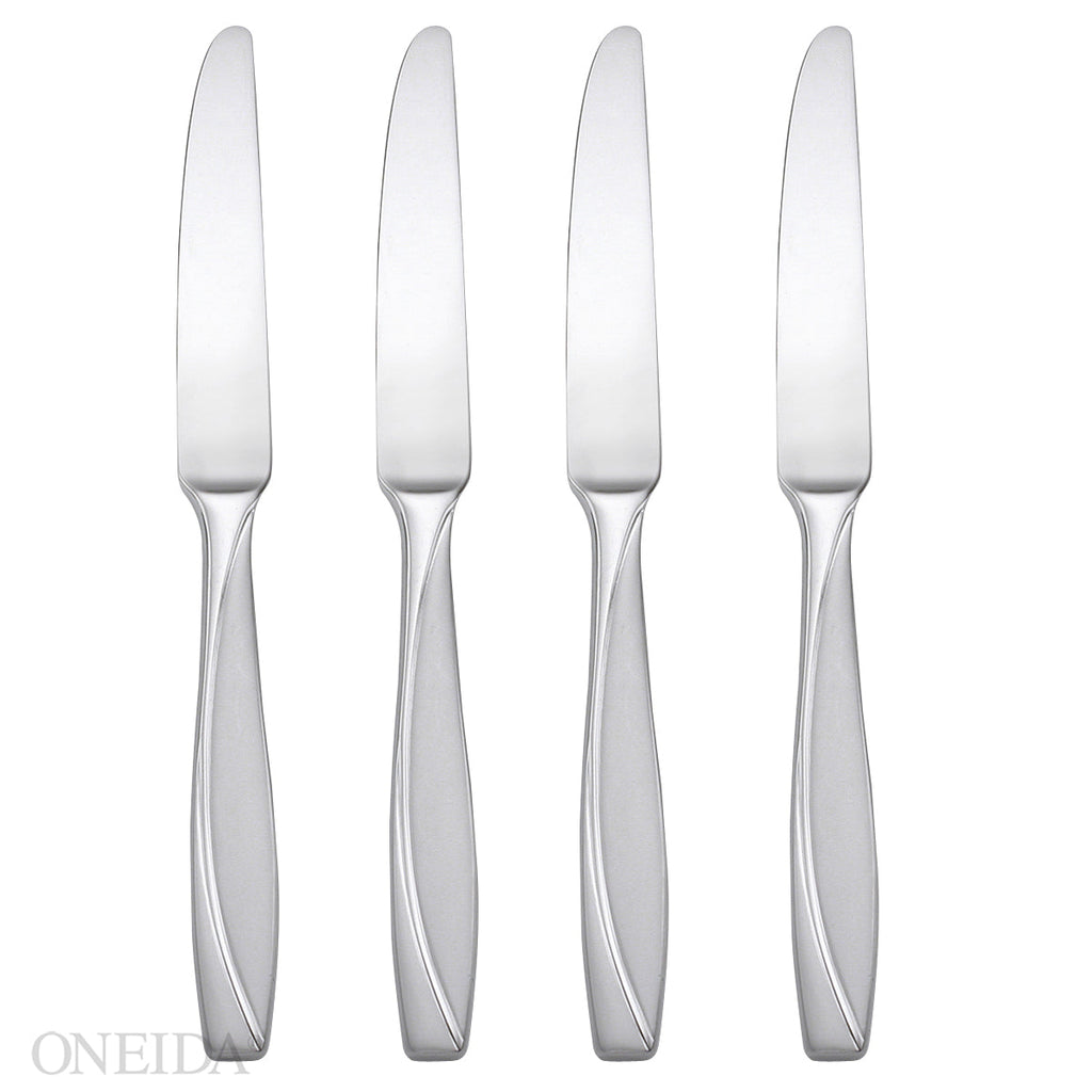 Oneida Camlynn Satin Dinner Knives, Set of 4, stainless steel