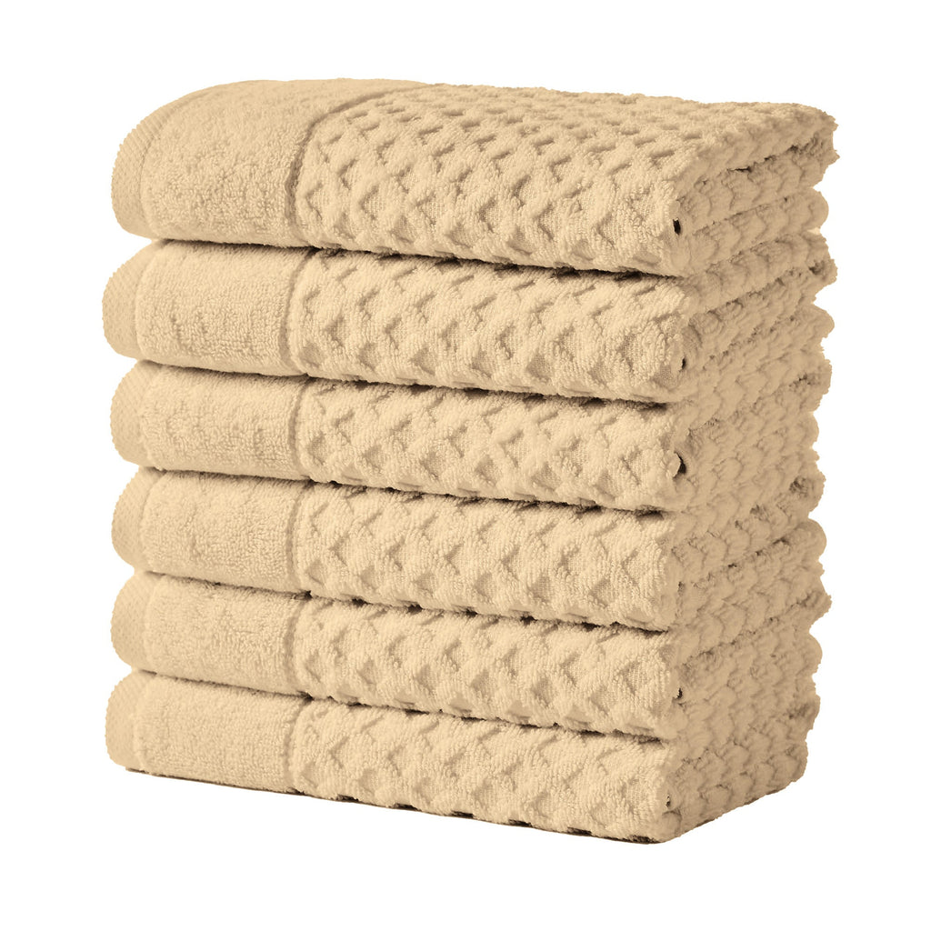Grayson Cotton Diamond Waffle Weave Bath Towel Set
