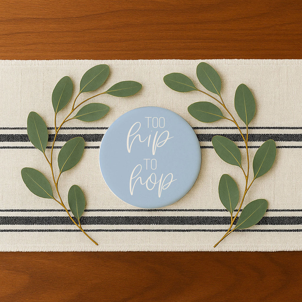 Easter & Spring Ceramic Coasters – Matte Finish Seasonal Collection (4